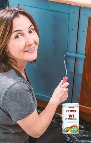 W1 ile Mutfak Dolabi Boya